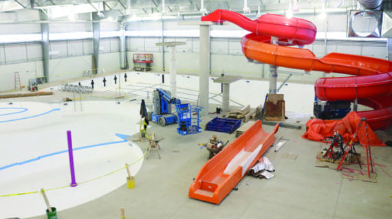 Aquatic centre project nearing completion Aquatic centre project nearing completion