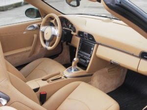 Porsche interior Kindersley Clarion