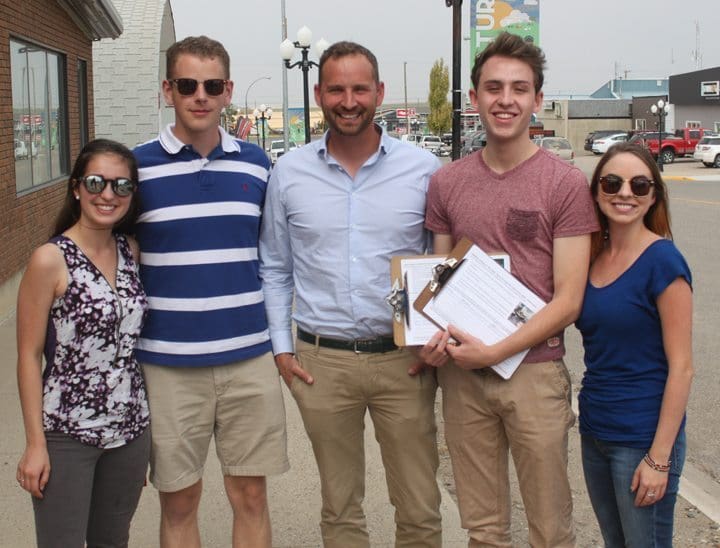 Summer students visit Kindersley with NDP leadership candidate