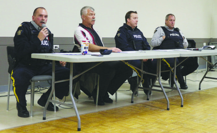 Citizens present concerns at RCMP town hall meeting