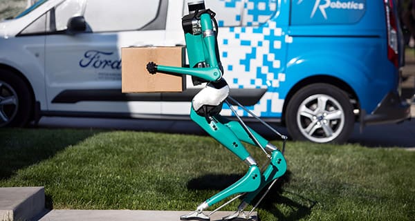 Delivery options: drone or driverless vehicle with robot?
