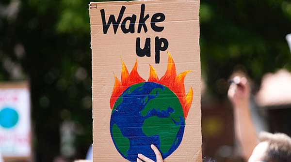 climate change earth protest