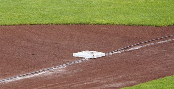 Baseball plate in empty field How to satisfy sports fans’ burning desire for games