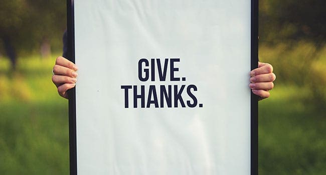 Showing gratitude leads to a healthier life