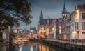 Ghent, Belgium, a museum of early Flemish architecture Ghent, Belgium, a museum of early Flemish architecture
