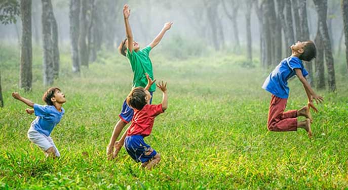 Kids playing outdoors Embrace uncertainty to get the most out of life